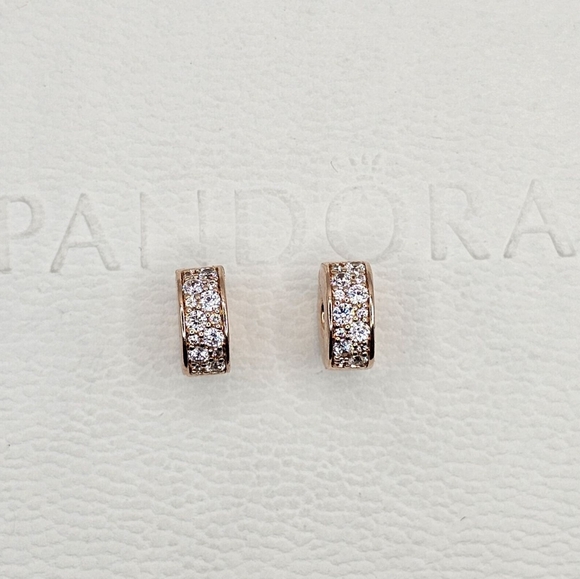 Authentic Pandora ROSE CLIPS - Picture 1 of 3